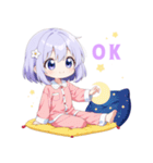 ナイトドリームの女の子スタンプ（個別スタンプ：30）