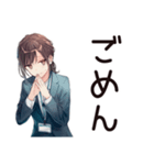がんばる社畜ちゃんスタンプ（個別スタンプ：24）