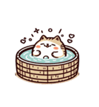 お風呂猫 魔法,（個別スタンプ：4）