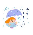 ほっこりやさしい毎日言葉13♡雨の日（個別スタンプ：1）
