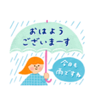 ほっこりやさしい毎日言葉13♡雨の日（個別スタンプ：9）