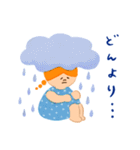ほっこりやさしい毎日言葉13♡雨の日（個別スタンプ：28）