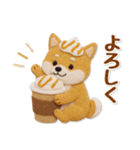 毎日使える柴犬のグルメスタンプ（個別スタンプ：14）