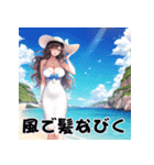 夏の女神スタンプ♡誘惑ビーチ編（個別スタンプ：31）