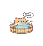 お風呂猫 来たよ,（個別スタンプ：17）