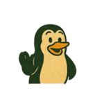 [アレンジ用]レトロアメリカンなペンギン（個別スタンプ：1）