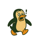 [アレンジ用]レトロアメリカンなペンギン（個別スタンプ：4）