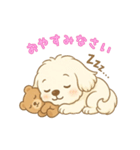 マルチーズくんとくまちゃん（個別スタンプ：8）