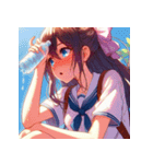 真夏のひととき（個別スタンプ：4）