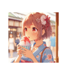 真夏のひととき（個別スタンプ：5）