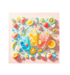 夏休み金魚すくい（個別スタンプ：8）