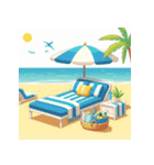 夏休みスイカで涼しく（個別スタンプ：2）