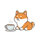 柴犬×コーギー しばコギちゃんの生活（個別スタンプ：6）