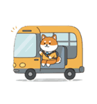 柴犬×コーギー しばコギちゃんの生活（個別スタンプ：18）