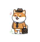 柴犬×コーギー しばコギちゃんの生活（個別スタンプ：19）