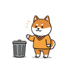 柴犬×コーギー しばコギちゃんの生活（個別スタンプ：20）