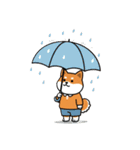 柴犬×コーギー しばコギちゃんの生活（個別スタンプ：22）