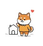 柴犬×コーギー しばコギちゃんの生活（個別スタンプ：23）