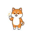 柴犬×コーギー しばコギちゃんの生活（個別スタンプ：24）