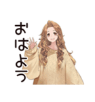 マイペース女子の毎日お返事♡（個別スタンプ：2）