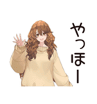 マイペース女子の毎日お返事♡（個別スタンプ：3）