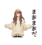 マイペース女子の毎日お返事♡（個別スタンプ：21）