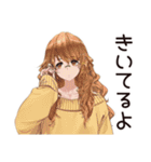 マイペース女子の毎日お返事♡（個別スタンプ：30）