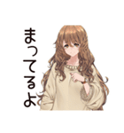 マイペース女子の毎日お返事♡（個別スタンプ：34）