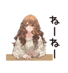 マイペース女子の毎日お返事♡（個別スタンプ：37）