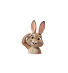 【敬礼うさぎ】（個別スタンプ：4）