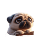 暑さでやばいパグ犬（個別スタンプ：10）