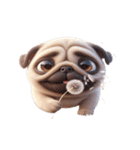 暑さでやばいパグ犬（個別スタンプ：19）