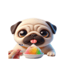 暑さでやばいパグ犬（個別スタンプ：31）