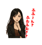 毎日使えるクセ強めな小悪魔美人のスタンプ（個別スタンプ：34）