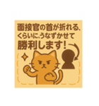 面接猫（個別スタンプ：5）