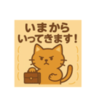 面接猫（個別スタンプ：12）