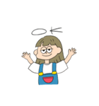 女の子【家族連絡用】（個別スタンプ：1）
