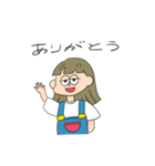 女の子【家族連絡用】（個別スタンプ：3）