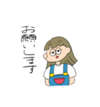 女の子【家族連絡用】（個別スタンプ：17）