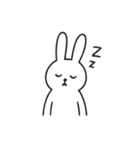 使いやすい シンプル英語うさぎ（個別スタンプ：5）