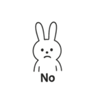 使いやすい シンプル英語うさぎ（個別スタンプ：12）