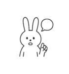 使いやすい シンプル英語うさぎ（個別スタンプ：32）