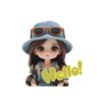 迷彩女子（個別スタンプ：3）