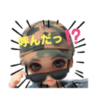 迷彩女子（個別スタンプ：15）