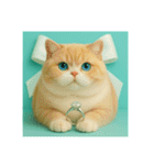 まるっと猫から愛のメッセージ（個別スタンプ：1）
