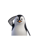 【敬礼ペンギン①】（個別スタンプ：6）
