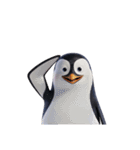 【敬礼ペンギン①】（個別スタンプ：8）