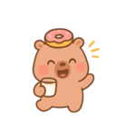 ドーナツが大好きなカピバラ （NT）（個別スタンプ：5）
