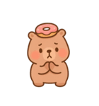 ドーナツが大好きなカピバラ （NT）（個別スタンプ：8）
