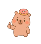 ドーナツが大好きなカピバラ （NT）（個別スタンプ：11）